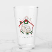 Verre Chouette Noël Mignonne Vacances amusantes (Dos)