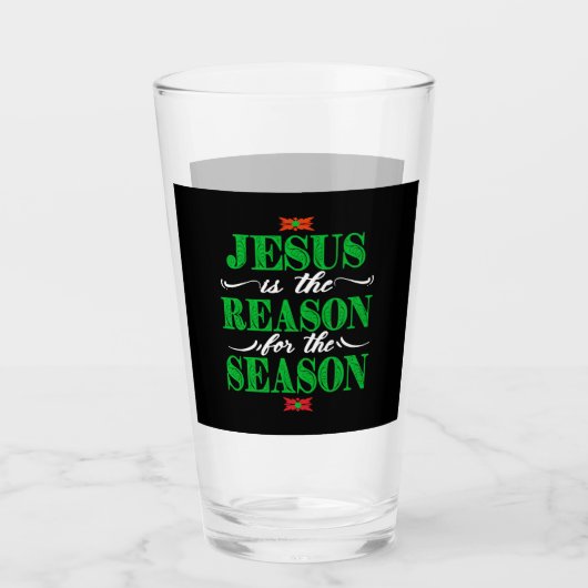 Verre Christian Christmas Toxits Jésus Is The Reason For (Devant)