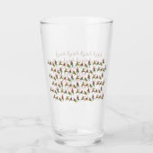 Verre Christmas Budgie Frenzy Glass (Dos)