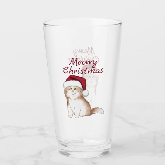 Verre Christmas Cat (Devant)