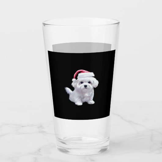 Verre Christmas Maltese - Perfect For Animal Lovers Clas (Devant)