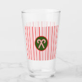 Verre Christmas/peppermint striped (Devant)