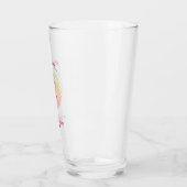 Verre Citation d'amour Baiser romantique (Gauche)