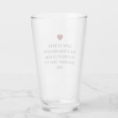 Verre Citation d'amour éditable pour la Saint-Valentin (Dos)