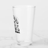 Verre Citation de bière amusante (Gauche)