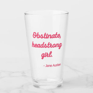 Verre Citation de fierté et de préjugé II - Style mignon