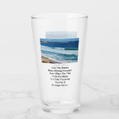Verre Citation De Motivation De Plage : Comme Les Vagues (Dos)