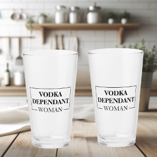 Verre Citation drôle de femme dépendante moderne de