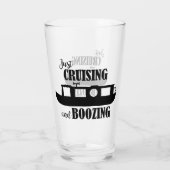 Verre Citation drôle de péniche de canal pour boire (Dos)