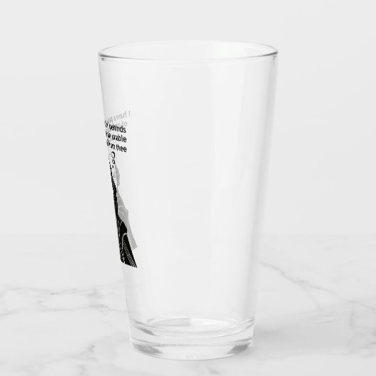 Verre Citation drôle de Shakespeare (Gauche)