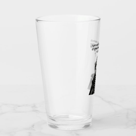 Verre Citation drôle de Shakespeare (Droite)