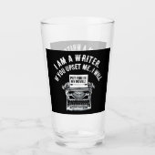 Verre Citation humoristique de l'écrivain (Devant)