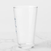Verre Citation Inspiration Minimaliste Bleu Blancs (Gauche)