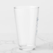 Verre Citation Inspiration Minimaliste Bleu Blancs (Droite)