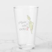 Verre Citation méchante, gentille ou grincheuse (Dos)