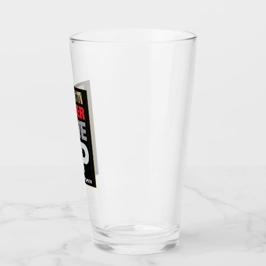 Verre Citation Motivationnelle N'abandonne jamais abando (Gauche)