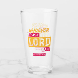 Verre Citation Quiconque Se Fie Au Seigneur Est Protégé