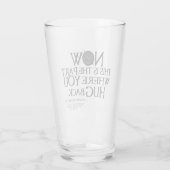 Verre Citation surnaturelle "Accrocher" (Dos)