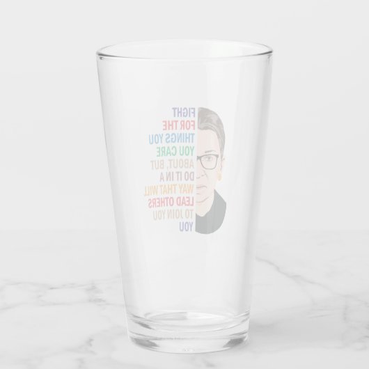 Verre Citations Rbg, Luttez pour les choses qui vous int (Dos)