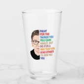 Verre Citations Rbg, Luttez pour les choses qui vous int (Devant)