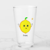Verre Citron et étoile Cute personnalisée (Devant)
