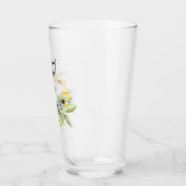 Verre Citrons toscans Olives Monogramme Nom Boire (Gauche)