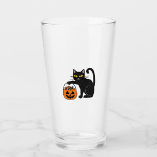 Verre Citrouille Chauve-Souris Chaton Jack O' Lantern Ha