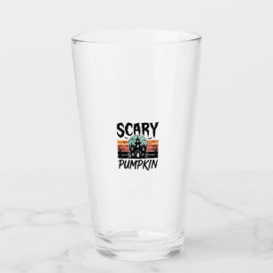 Verre Citrouille effrayante Maison hantée vintage Hallow