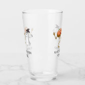 Verre Citrouille et fantôme dansant Halloween (Gauche)