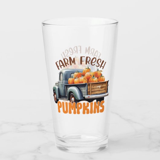 Verre Citrouille frais de ferme (Dos)