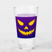 Verre Citrouille Jack-o'-lantern de la face d'Halloween  (Devant)