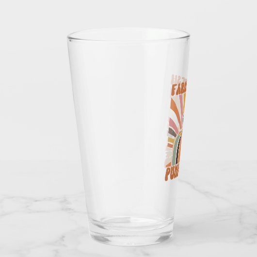 Verre Citrouilles frais de la ferme rétro (Droite)