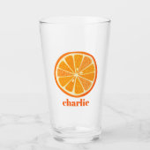 Verre Citrus Orange personnalisé (Devant)