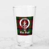 Verre Clan Boyd Crest Badge & Tartan (Devant)
