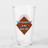 Verre Clan Bruce Crest sur Tartan (Dos)