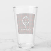 Verre Clan Cameron Crest Badge & Tartan (Dos)