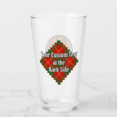 Verre Clan Cameron Crest sur Tartan (Dos)