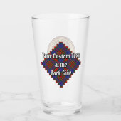 Verre Clan Carnegie Crest sur Tartan (Dos)