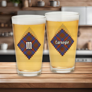 Verre Clan Carnegie Tartan