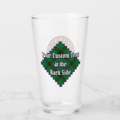 Verre Clan Davidson Crest sur Tartan (Dos)