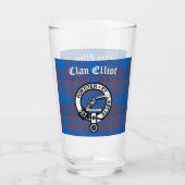 Verre Clan Elliot Crest Badge & Tartan (Dos)