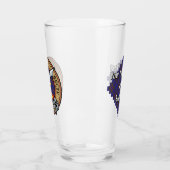 Verre Clan Elliot Crest sur Tartan moderne (Gauche)