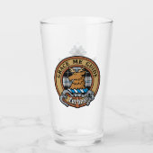 Verre Clan Forbes Crest sur la robe Tartan (Devant)
