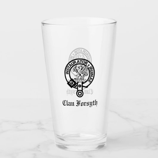 Verre Clan Forsyth Crest Badge (Devant)