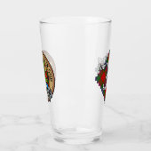 Verre Clan Fraser Crest sur Tartan (Gauche)