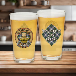 Verre Clan Gordon Crest sur le tatan de robe
