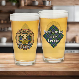 Verre Clan Gordon Crest sur Tartan