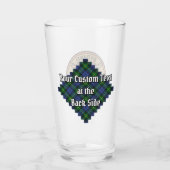 Verre Clan Gordon Crest sur Tartan (Dos)