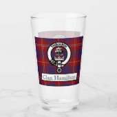 Verre Clan Hamilton Crest et Tartan (Dos)