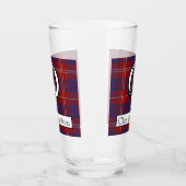 Verre Clan Hamilton Crest et Tartan (Gauche)
